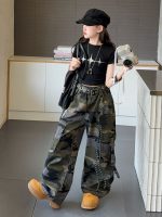 【120-170cm】半袖Ｔシャツorカーゴパンツ 女の子 カモフラ クール - 画像 (18)