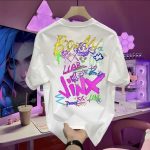 【90-160cm】半袖Tシャツ キッズ 落書き ストリート系 前後プリント - 画像 (11)