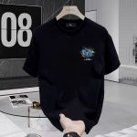 【90-160cm】半袖Tシャツ キッズ 落書き ストリート系 前後プリント - 画像 (14)