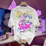 【90-160cm】半袖Tシャツ キッズ 落書き ストリート系 前後プリント - 画像 (4)