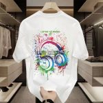 【90-160cm】半袖Tシャツ キッズ 落書き ストリート系 前後プリント - 画像 (7)