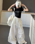 【120-170cm】星柄 Tシャツorパンツ 女の子 ヒップホップ ダンス 練習服 - 画像 (12)