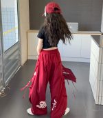 【120-170cm】星柄 Tシャツorパンツ 女の子 ヒップホップ ダンス 練習服 - 画像 (14)