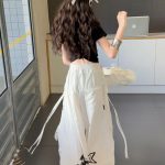 【120-170cm】星柄 Tシャツorパンツ 女の子 ヒップホップ ダンス 練習服 - 画像 (4)