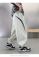 【110-170cm】パンツ 男の子 無地 切り替え カジュアル - 画像 (13)