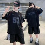 【100-180cm】セットアップ 男の子 アルファベット プリント スポーツ - 画像 (9)