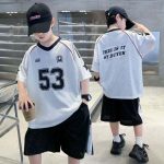 【100-180cm】セットアップ 男の子 アルファベット プリント スポーツ - 画像 (10)