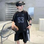 【100-180cm】セットアップ 男の子 アルファベット プリント スポーツ - 画像 (12)