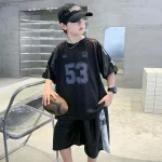 【100-180cm】セットアップ 男の子 アルファベット プリント スポーツ - 画像 (6)