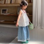 【100-150cm】トップスorパンツorセットアップ 女の子 ファッション レース 切り替え - 画像 (8)