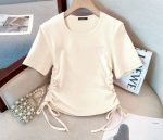 【120-170cm】半袖Ｔシャツ 女の子 無地 リボン結び - 画像 (8)