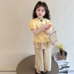 【90-140cm】セットアップ 女の子 スウィート チェック柄 - 画像 (7)