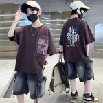 【120-170cm】セットアップ 男の子 プリント アルファベット - 画像 (7)
