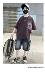 【120-170cm】セットアップ 男の子 プリント アルファベット - 画像 (9)