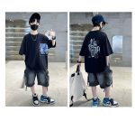 【120-170cm】セットアップ 男の子 プリント アルファベット - 画像 (11)