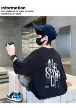 【120-170cm】セットアップ 男の子 プリント アルファベット - 画像 (12)