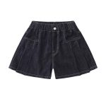 【120-170cm】ショートパンツ 女の子 ハイウエスト 無地 - 画像 (11)