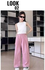 【130-170cm】ワイドパンツ 女の子 履きやすい ファッション - 画像 (16)