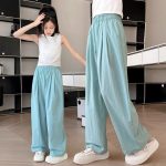 【130-170cm】ワイドパンツ 女の子 履きやすい ファッション - 画像 (3)