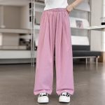 【130-170cm】ワイドパンツ 女の子 履きやすい ファッション - 画像 (5)