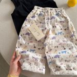 【90-150cm】パンツ 子供服 カートゥーン 薄手 虫よけ - 画像 (3)