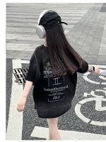 【90-170cm】半袖 トップス Tシャツ 女の子 カジュアル プリント アルファベット - 画像 (9)