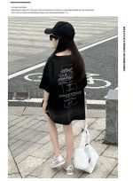 【90-170cm】半袖 トップス Tシャツ 女の子 カジュアル プリント アルファベット - 画像 (11)