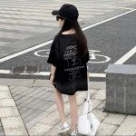 【90-170cm】半袖 トップス Tシャツ 女の子 カジュアル プリント アルファベット - 画像 (5)
