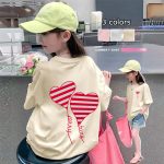 【90-160cm】半袖 トップス Tシャツ  女の子 プリント アルファベット