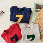 【80-130cm】半袖Tシャツ キッズ アルファベット カジュアル - 画像 (3)