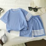 【80-140cm】セットアップ 男の子 スポーツ系 カジュアル 半袖 Tシャツ+ショートパンツ - 画像 (8)