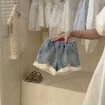 【90-150cm】キャミソールorショートパンツorセットアップ 女の子 透かし編み ノースリーブ - 画像 (4)