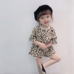 【80-130cm】セットアップ 女の子 ヒョウ柄 トレンド - 画像 (3)