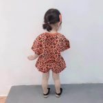 【80-130cm】セットアップ 女の子 ヒョウ柄 トレンド - 画像 (5)