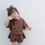 【80-130cm】セットアップ 女の子 ヒョウ柄 トレンド - 画像 (6)