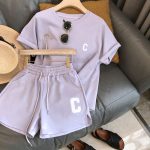 【120-170cm】セットアップ キッズ 売れ筋 ゆったり 半袖 Tシャツ ショートパンツ - 画像 (3)