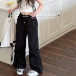 【120-170cm】カーゴパンツ 女の子 ジュニア 履きやすい - 画像 (6)
