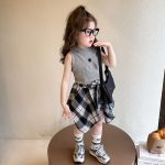 【90-140cm】セットアップ 女の子 オシャレ ハート柄 不規則 - 画像 (7)