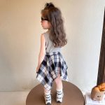 【90-140cm】セットアップ 女の子 オシャレ ハート柄 不規則 - 画像 (8)