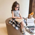【90-140cm】セットアップ 女の子 オシャレ ハート柄 不規則 - 画像 (10)