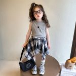 【90-140cm】セットアップ 女の子 オシャレ ハート柄 不規則 - 画像 (12)
