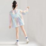 【120-170cm】アウター 女の子 UVカット 虹色 爽やか - 画像 (6)