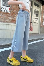 【120-170cm】ボトムス パンツ 女の子 カジュアル リボン クロップド丈 - 画像 (8)