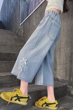 【120-170cm】ボトムス パンツ 女の子 カジュアル リボン クロップド丈 - 画像 (17)