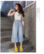 【120-170cm】ボトムス パンツ 女の子 カジュアル リボン クロップド丈 - 画像 (23)