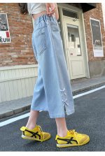【120-170cm】ボトムス パンツ 女の子 カジュアル リボン クロップド丈 - 画像 (26)