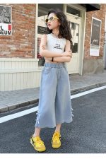 【120-170cm】ボトムス パンツ 女の子 カジュアル リボン クロップド丈 - 画像 (27)