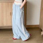 【120-170】ワイドパンツ 女の子 切り替え レース - 画像 (3)