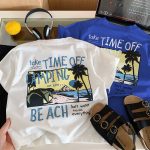 【90-160cm】半袖 Tシャツ キッズ ジュニア トドラー 前後プリント - 画像 (3)