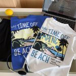 【90-160cm】半袖 Tシャツ キッズ ジュニア トドラー 前後プリント - 画像 (5)